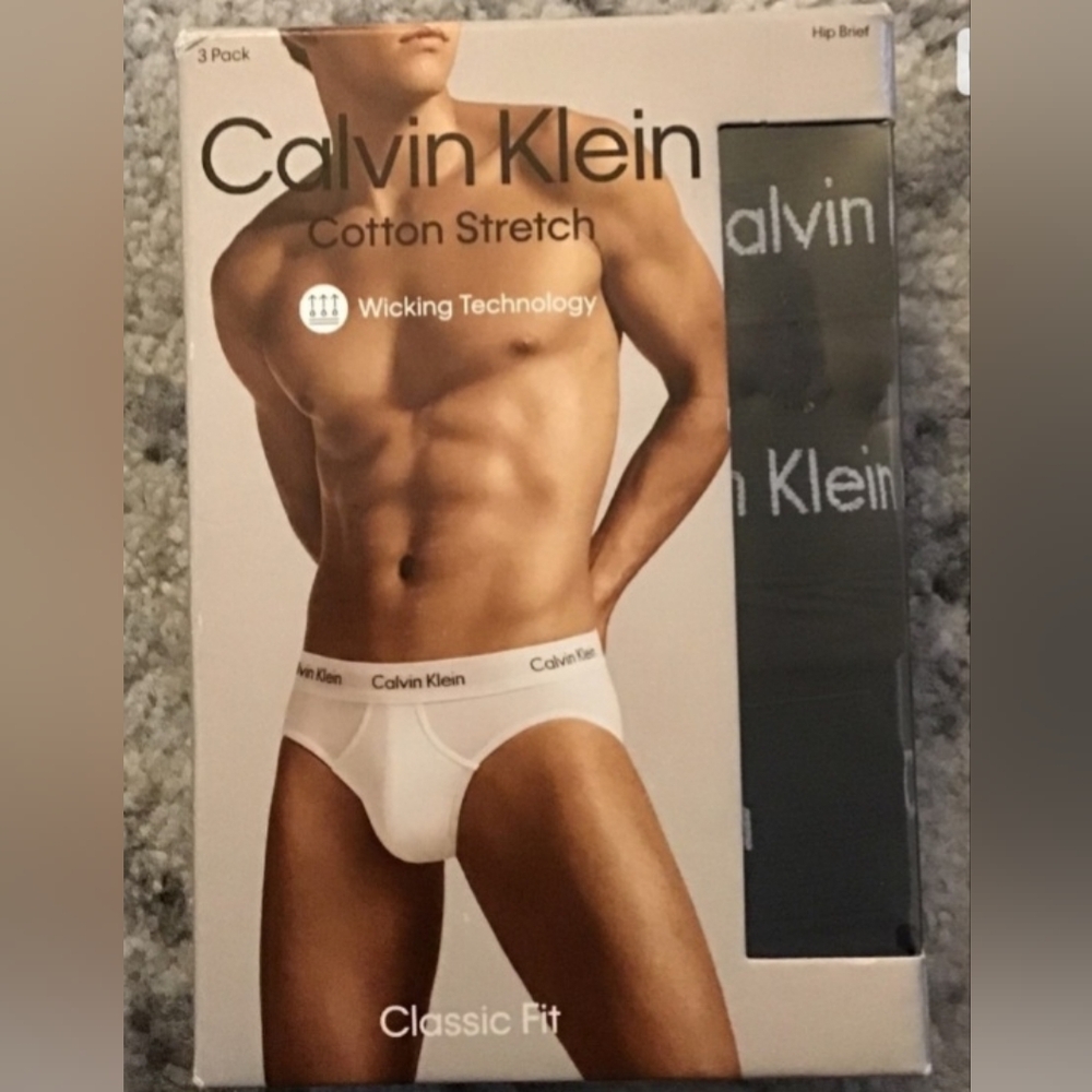 Calvin Klein Men's Cotton Stretch Briefs - Black sz XXL